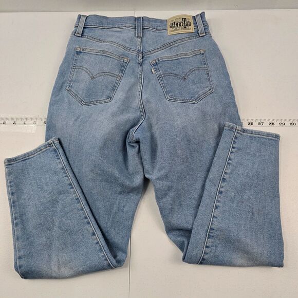 Levi's SilverTab Mom‎ Jean Light Wash High Rise Relaxed Fit 28 4444 - Picture 2 of 13